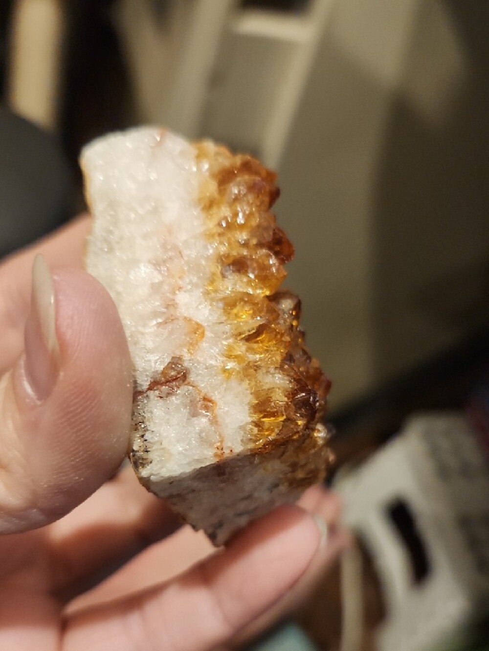 Naturally Heated Citrine Geode Cluster - Picture 2 of 7